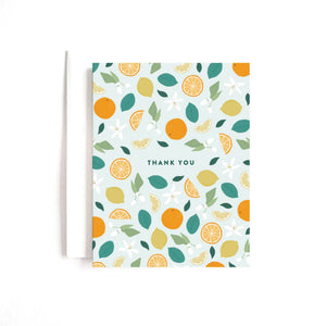 Citrus & Botanicals Thank You Card - 1