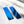 Load image into Gallery viewer, Blue Iridescent Celestial Lasercut Acrylic Bookmark - 1

