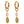 Load image into Gallery viewer, Pearl + flower dangle earrings  - 1
