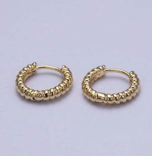 Croissant Huggie Hoops - 1