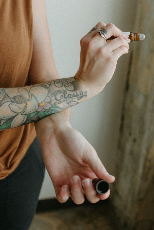 Grounded Rollerball | Cedarwood, Lavender & Vetiver Aromatherapy Roller