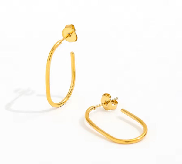 Medium Oval Hoops