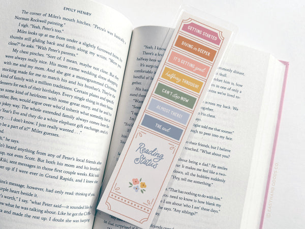 Reading Status Laminated Bookmark