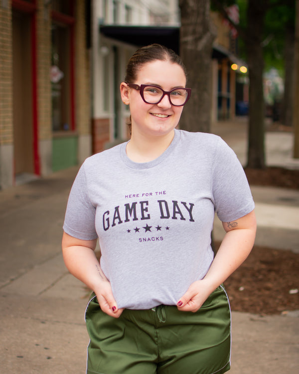 Game Day Here For The Snacks Tee