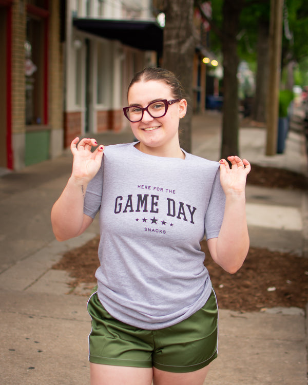 Game Day Here For The Snacks Tee