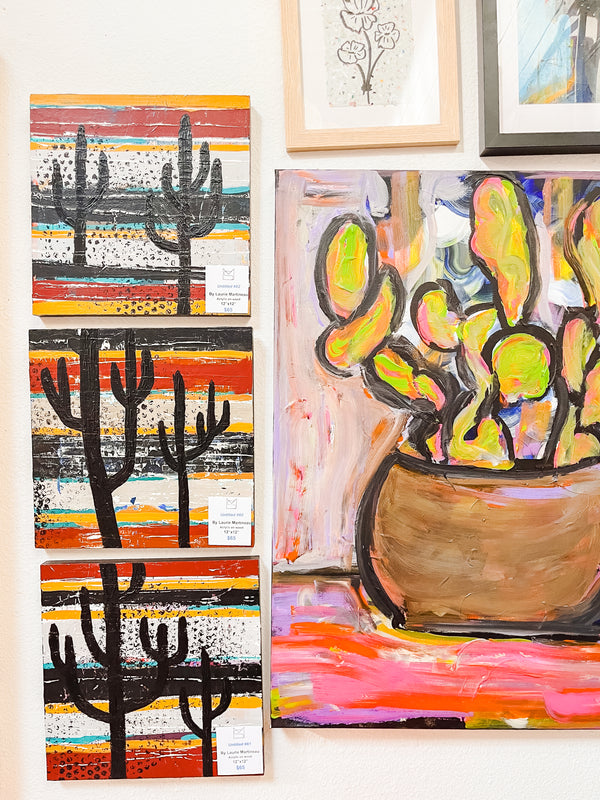 Cadiz Cactus in the Dark Originial Painting