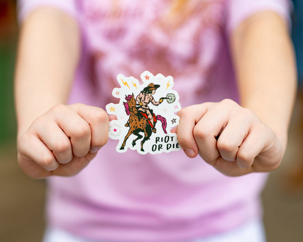 Riot Or Die Die Cut Sticker