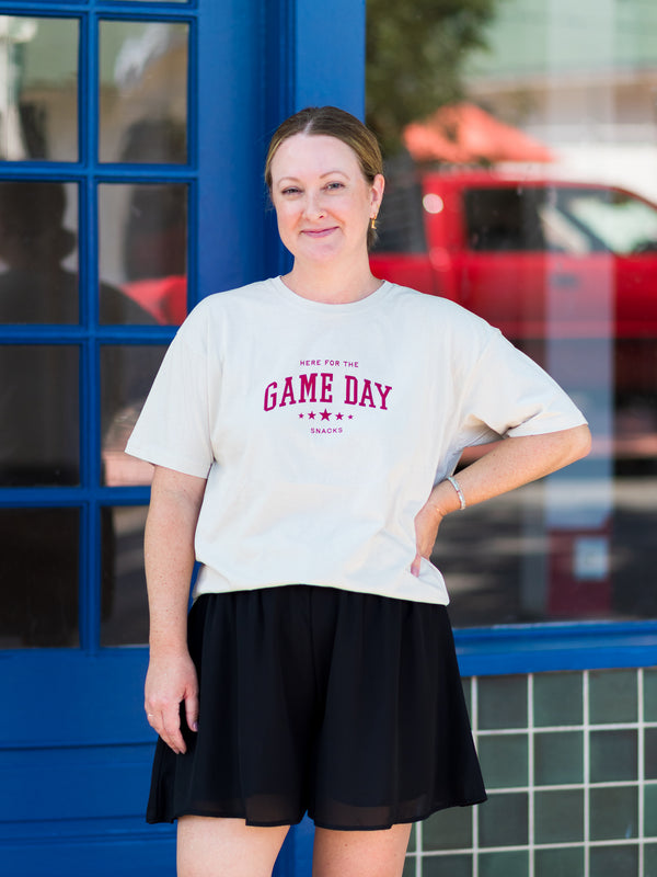 Game Day Here For The Snacks Tee