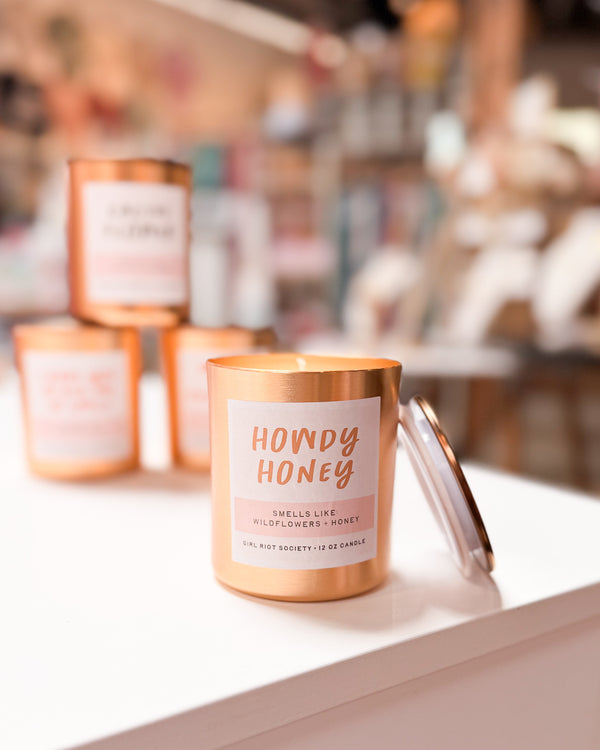 Howdy, Honey Candle