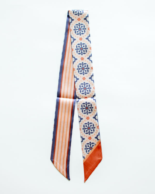 Neutral Pattern Skinny Scarves