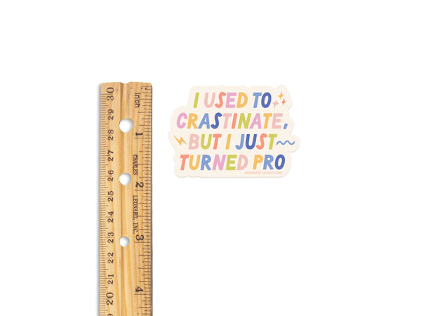 Crastinator Pro Sticker