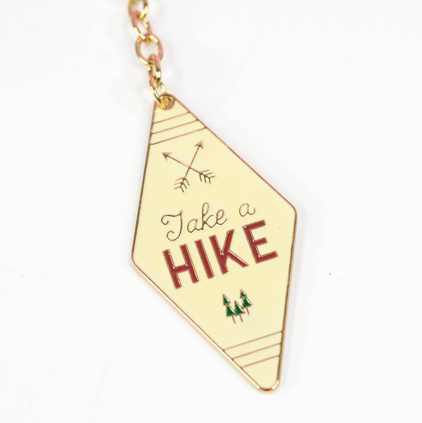 Camp Collection Enamel Motel Keychain: Happy Camper