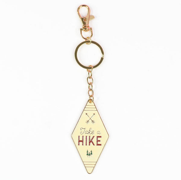 Camp Collection Enamel Motel Keychain: Happy Camper