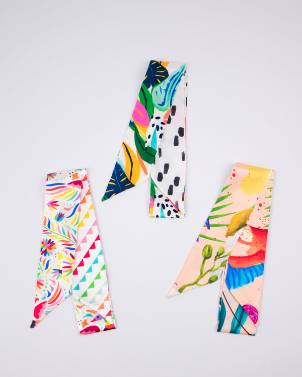 Tropical Skinny Scarves