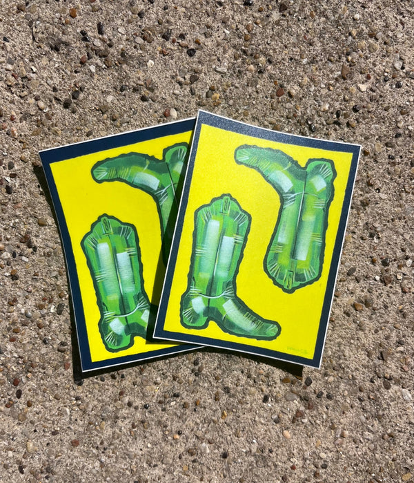 Mylar Balloon Boot Sticker - 1