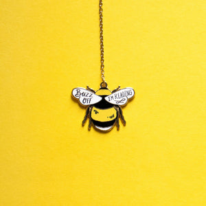 Buzz off I'm Reading Bee Enamel Bookamrk - 1