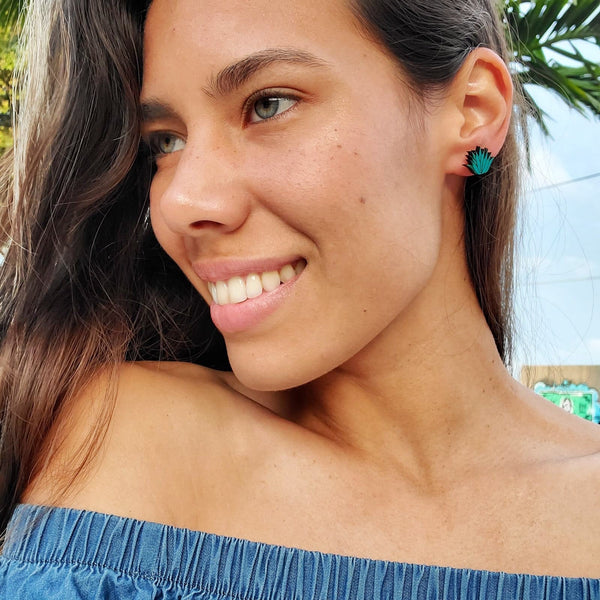 Agave Stud Earrings - 3