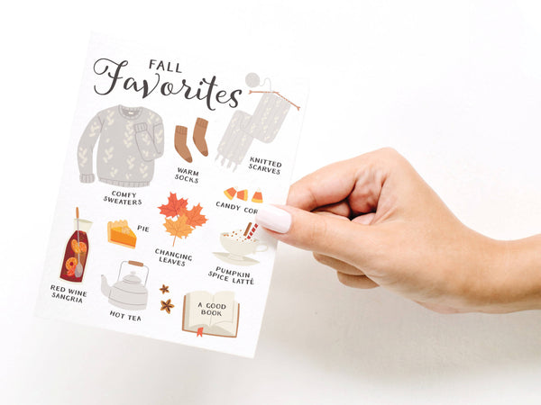 Fall Favorites Greeting Card - HS