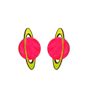 Saturn Stud Earrings - 1